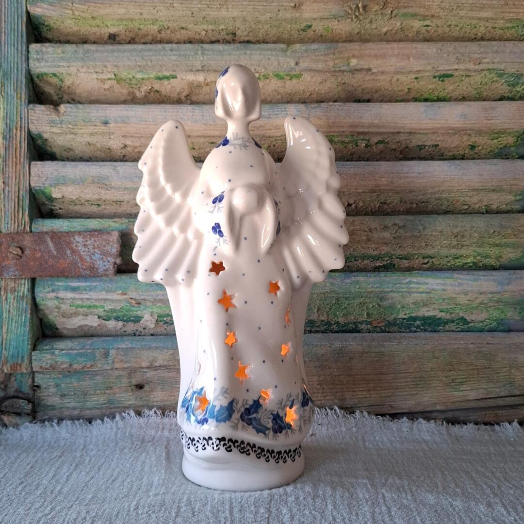 CA C68-2984x Bunzlau Engel Raguel Hoog 23cm by Teresa Liana & Wirginia Cebrowska - Afbeelding 2