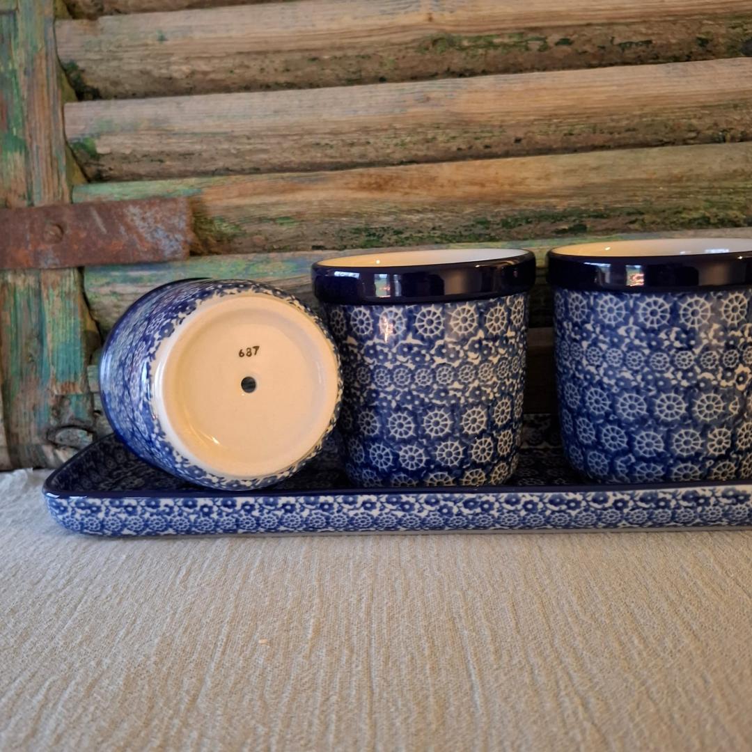 CA 290-2615x Bunzlau Kruiden- plantenpotjes op schaal NewLace - Afbeelding 4