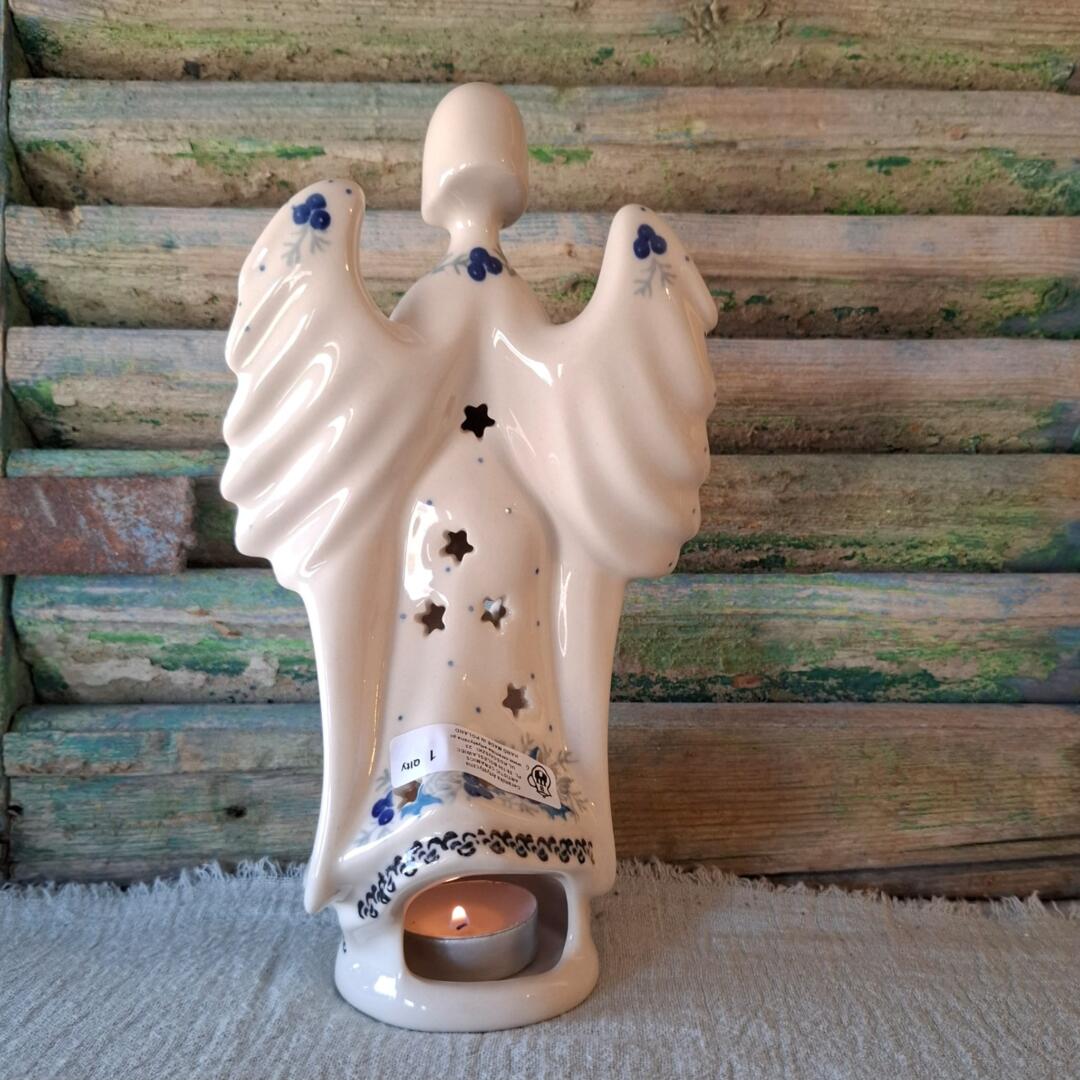 CA C68-2984x Bunzlau Engel Raguel Hoog 23cm by Teresa Liana & Wirginia Cebrowska - Afbeelding 4