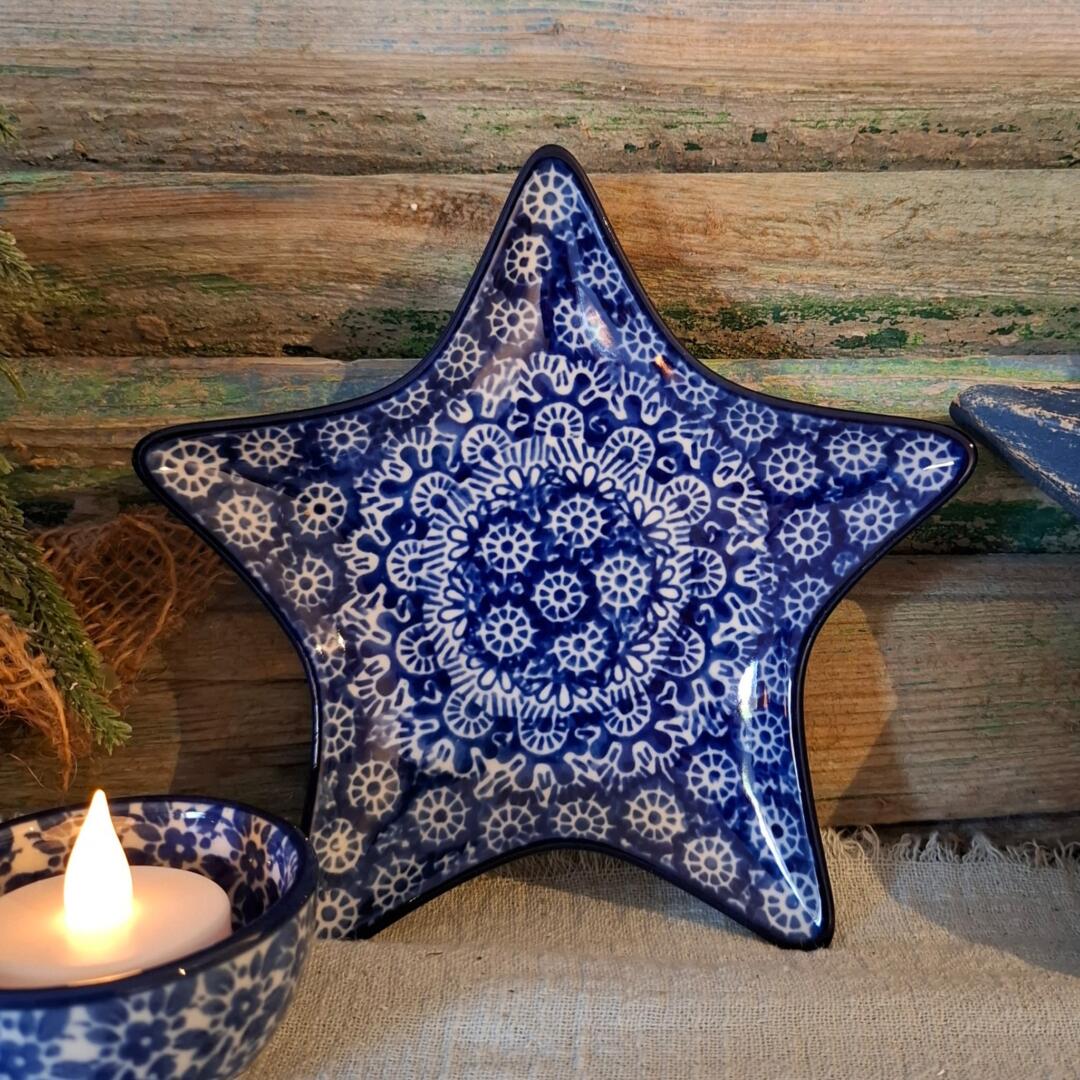 CA G56-884x Bunzlau Stervormig Schaaltje 15.5cm Lace - Afbeelding 3