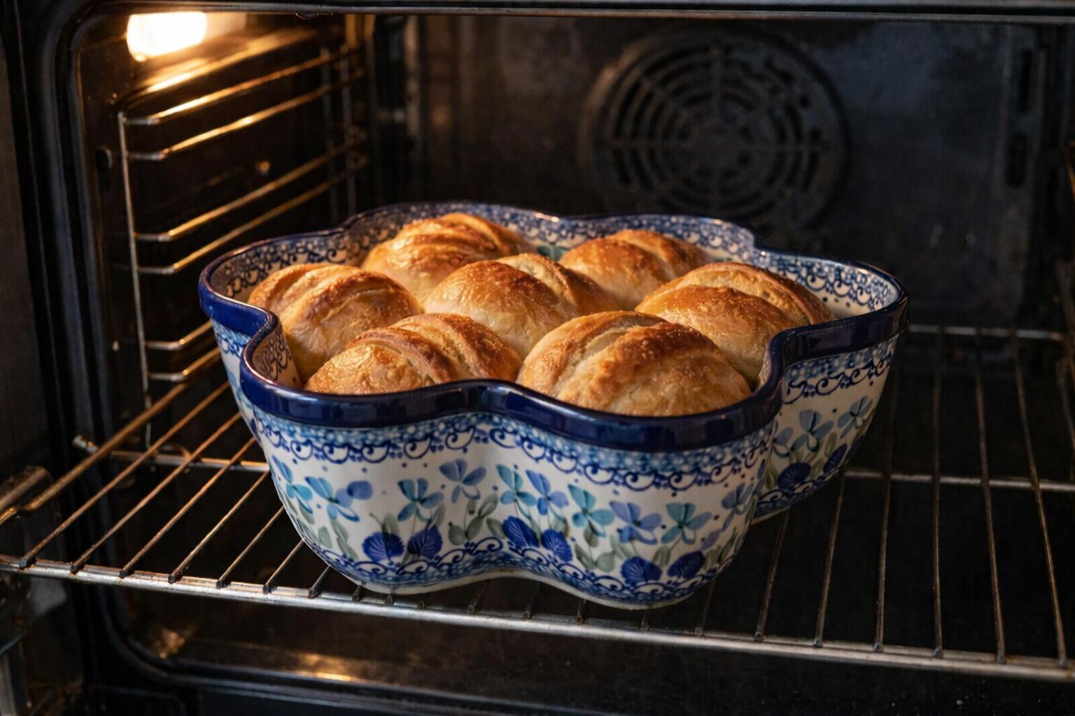 CA D20-2751x Bunzlau Bakvorm Bloem BlueStolenFlowers by Teresa Liana - Afbeelding 3