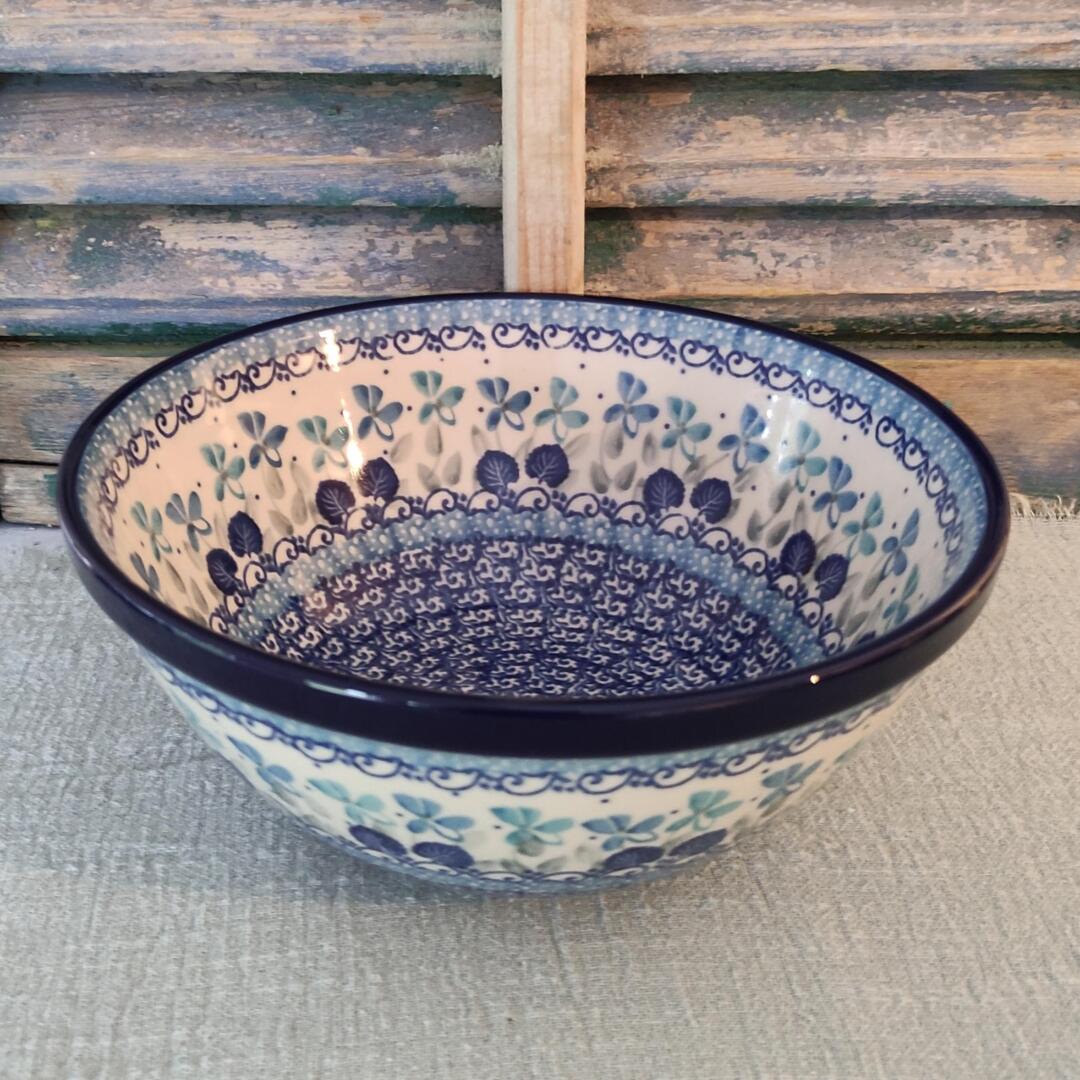 CA 057-2751x Bunzlau Nestschaal 20cm BlueStolenFlowers by Teresa Liana - Afbeelding 3