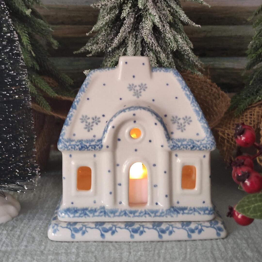 CA A07-2858x Bunzlau Kersthuisje Deer Teresa Liana - Afbeelding 3