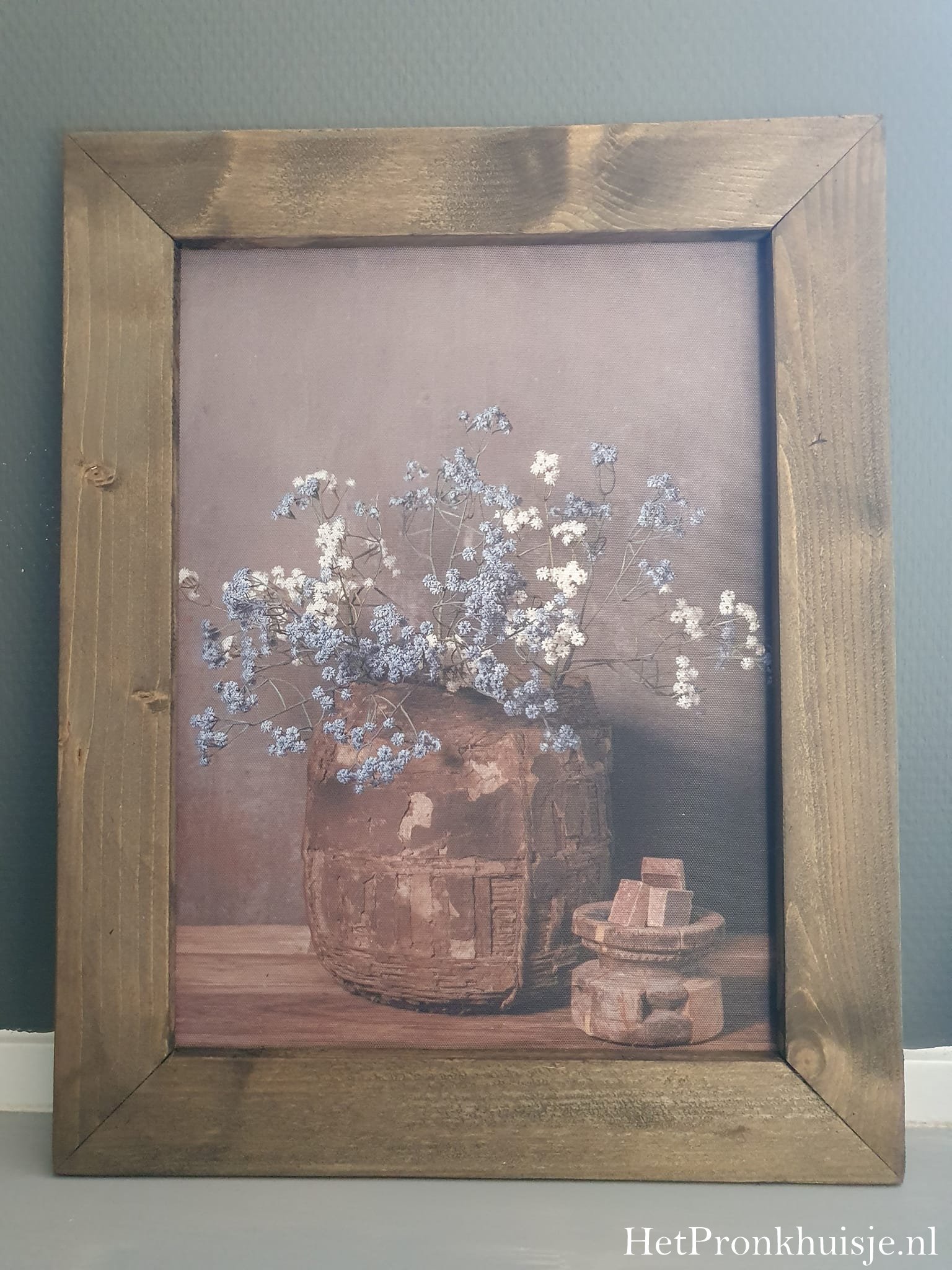 Ingelijste wanddoek. Gipskruid - Afbeelding 2