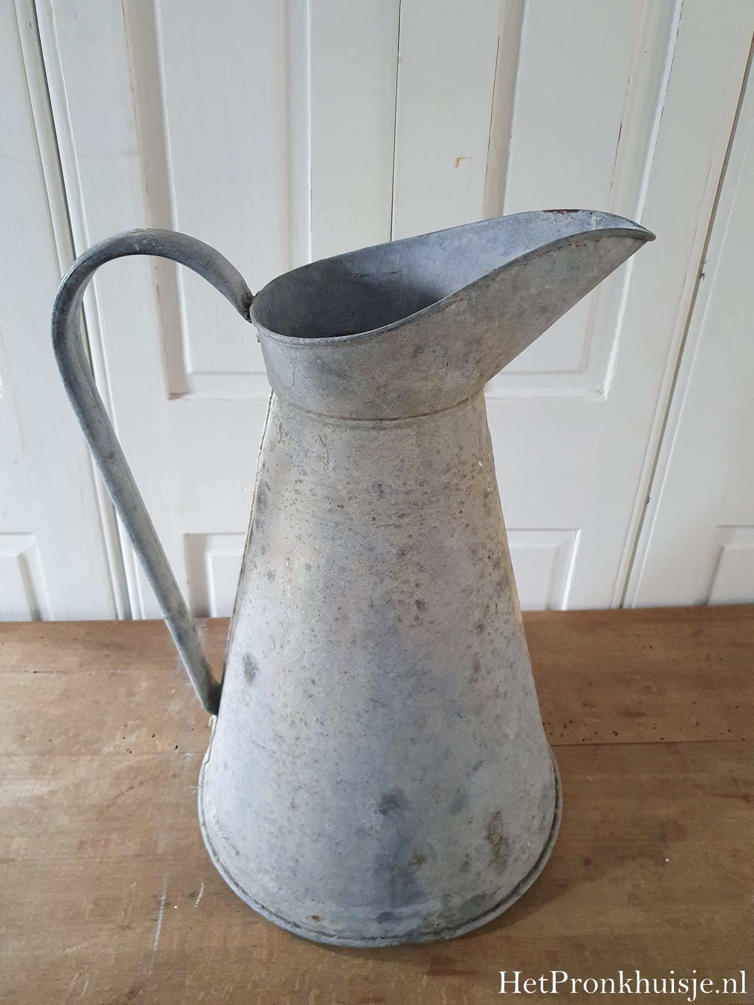 Oude zinken kan. - Afbeelding 5
