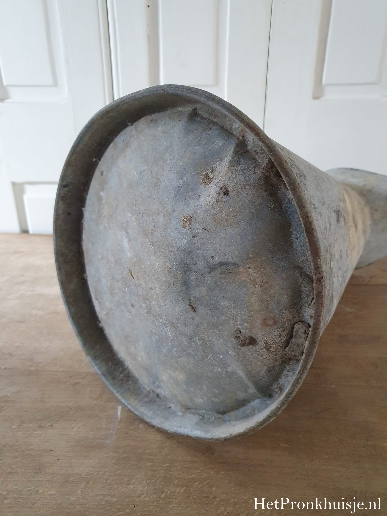 Oude zinken kan. - Afbeelding 7