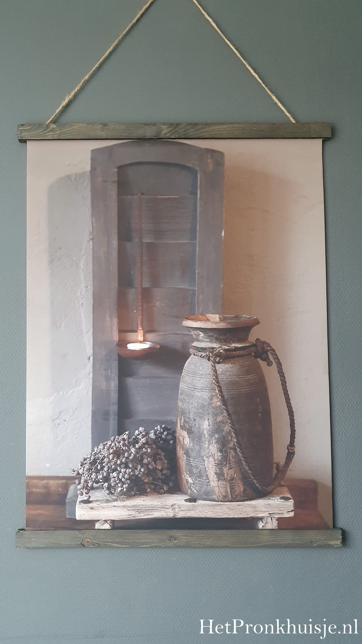 Wanddoek. Bajot met luik - Afbeelding 2