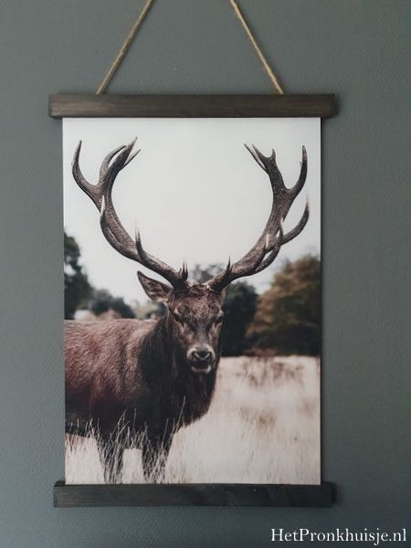 Wanddoek. Hert - Afbeelding 2