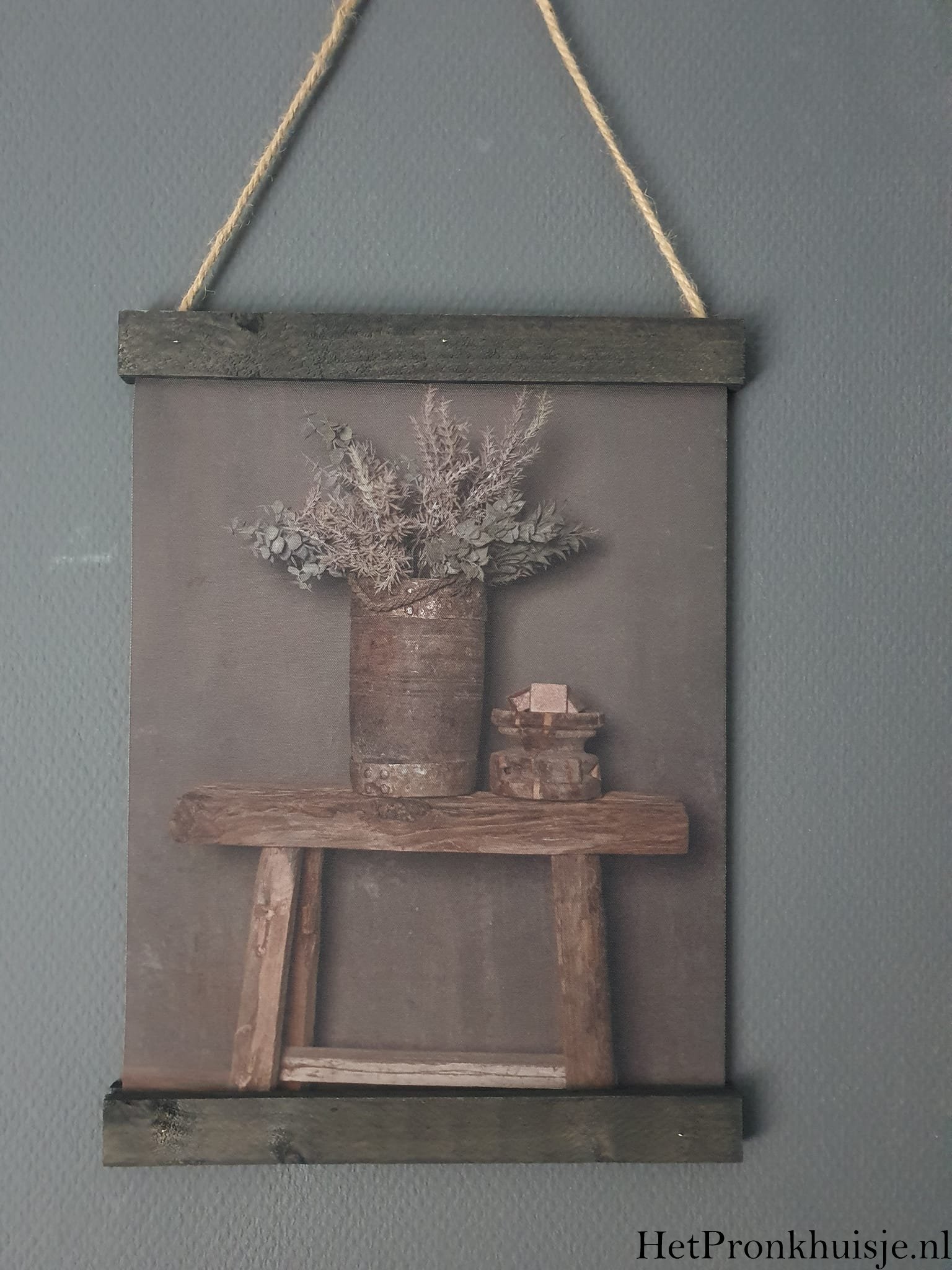 Wanddoek. Kruik met decoratie. - Afbeelding 2