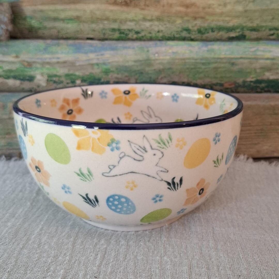 CA 986-3348x Bunzlau Rijstkom Hoog RunningRabbit by Maria Starzyk - Afbeelding 2