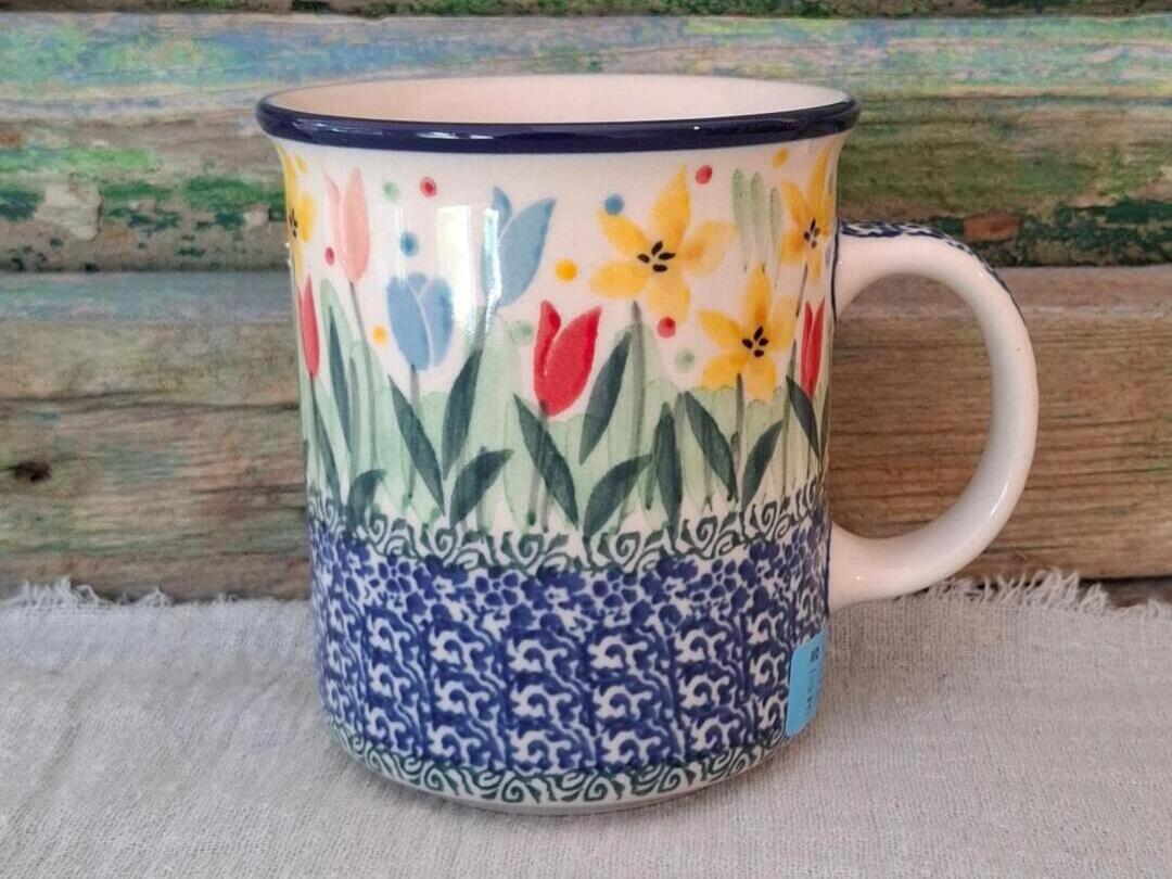 CA 236-U5114x Bunzlau Rechte mok met groot oor 300ml UNIKAT by Teresa Liana - Afbeelding 2