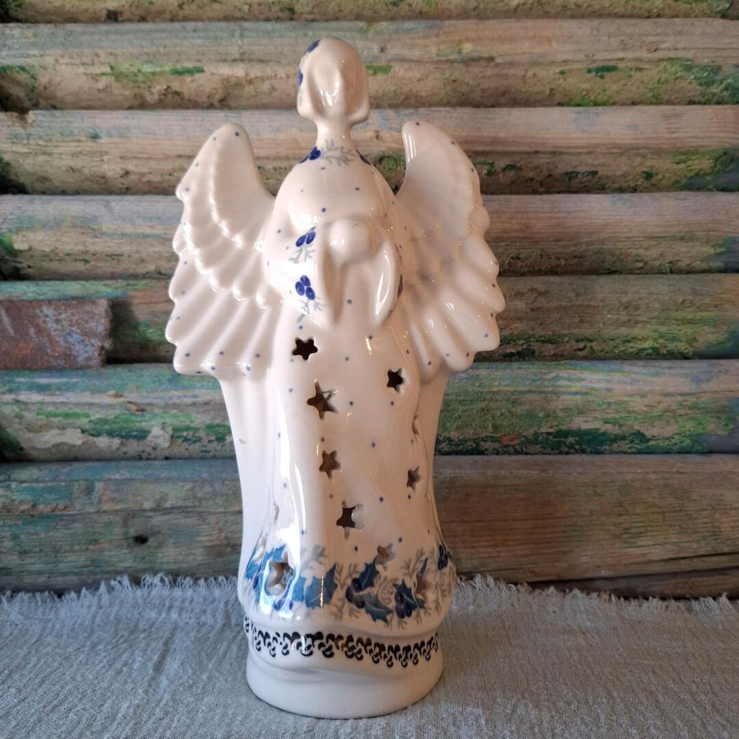 CA C68-2984x Bunzlau Engel Raguel Hoog 23cm by Teresa Liana & Wirginia Cebrowska - Afbeelding 3