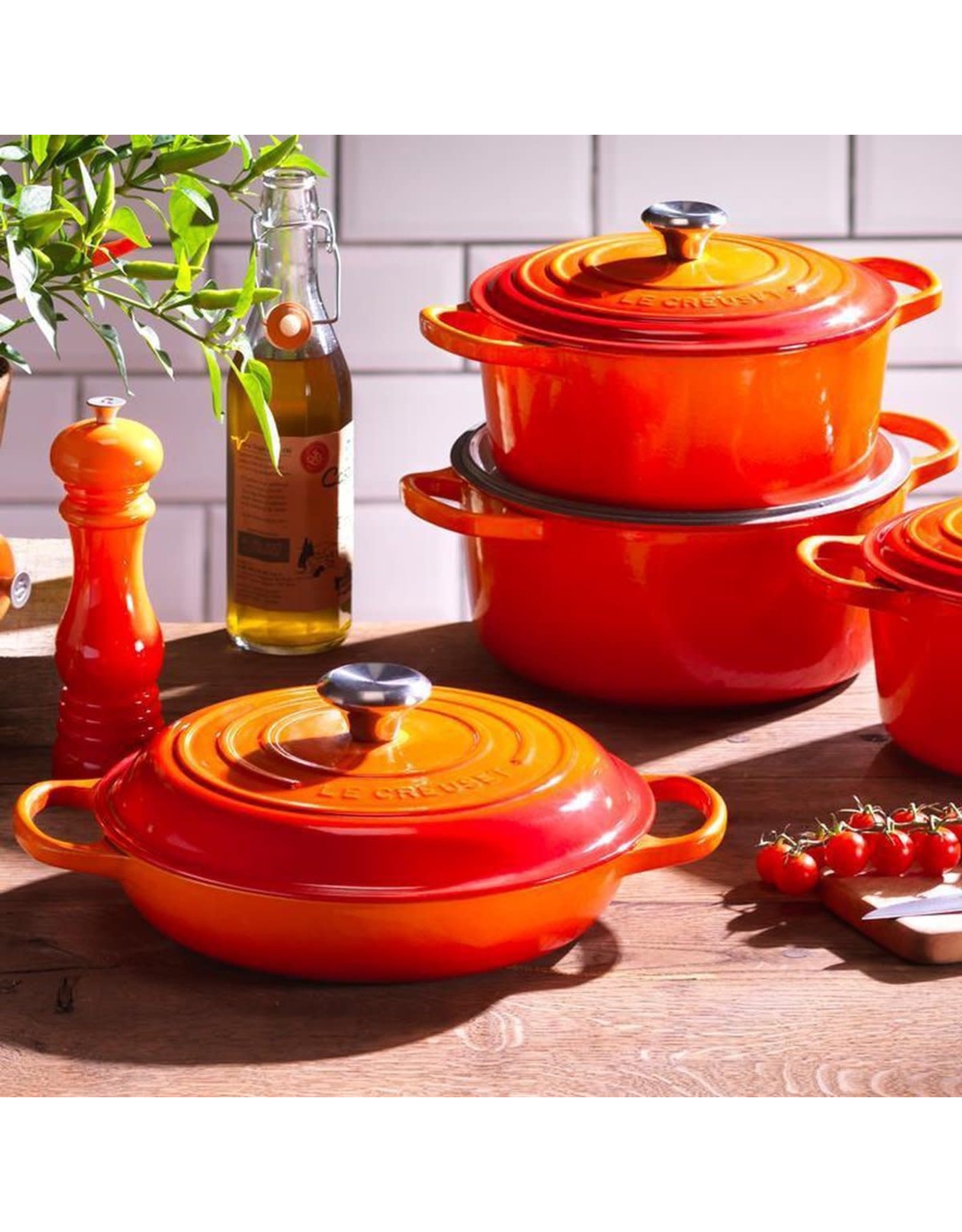 Le Creuset Campagnard 30 cm Signature oranje - Afbeelding 3