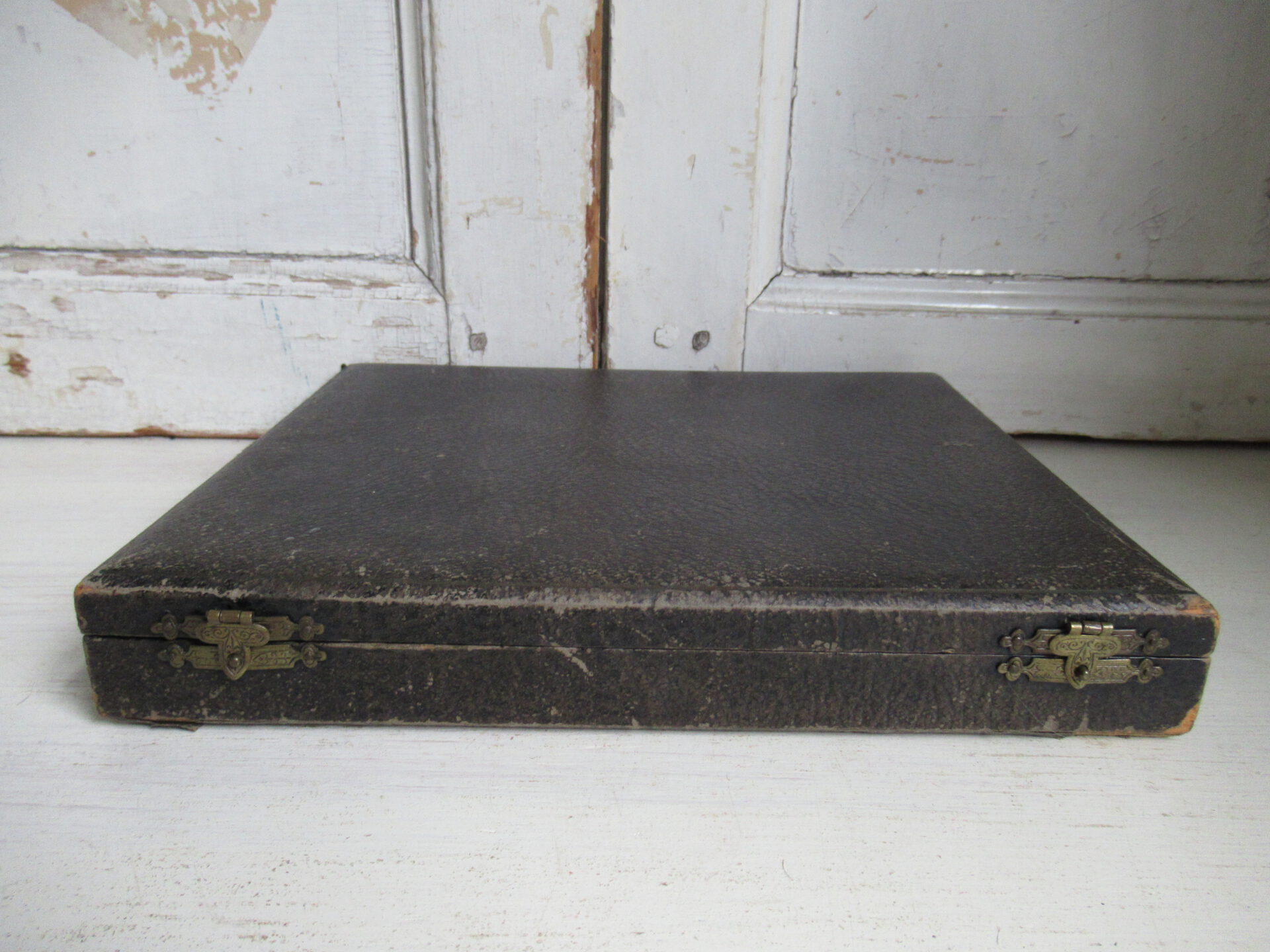 oud Engels visbestek in doos - Afbeelding 6