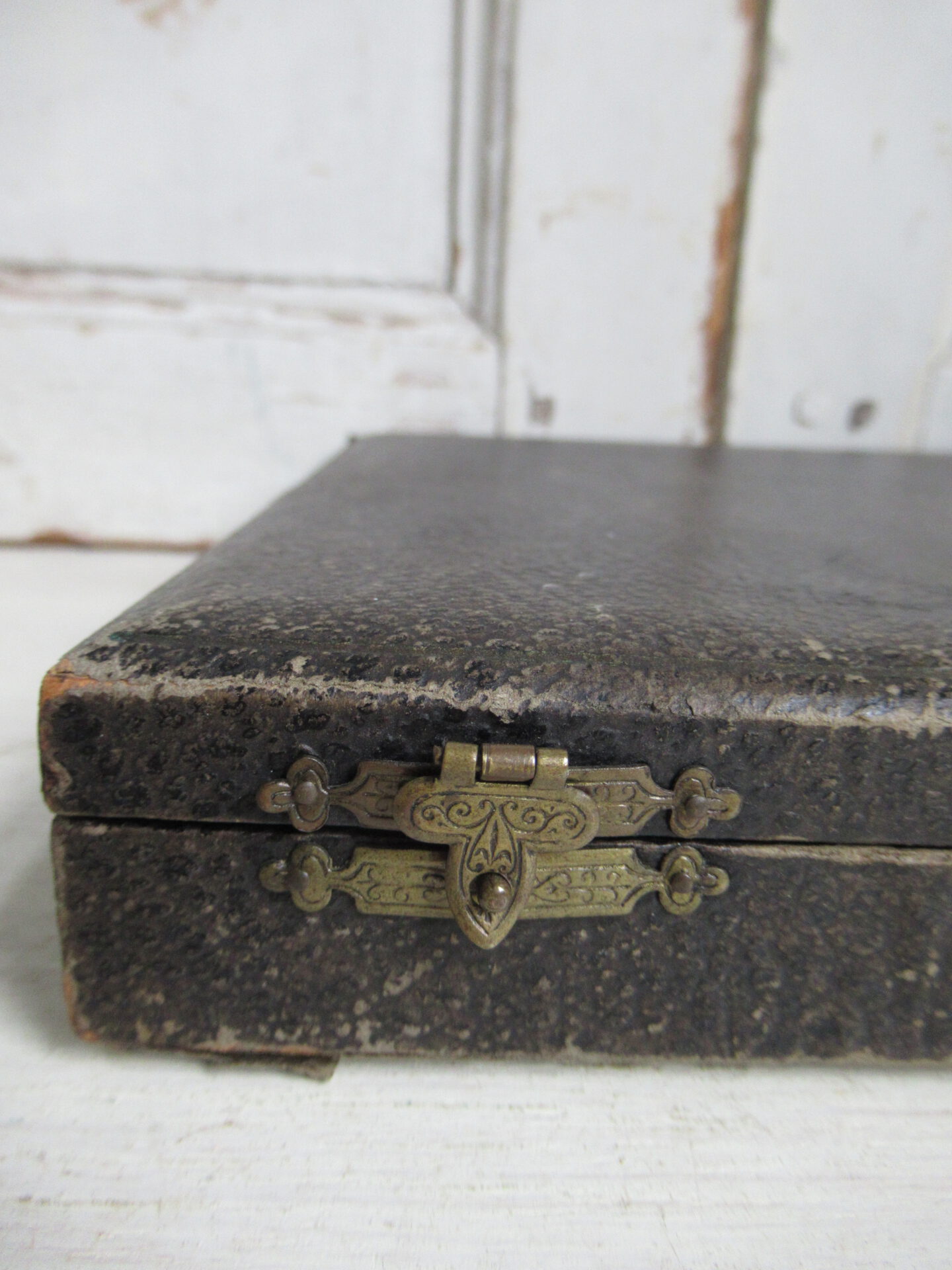 oud Engels visbestek in doos - Afbeelding 7